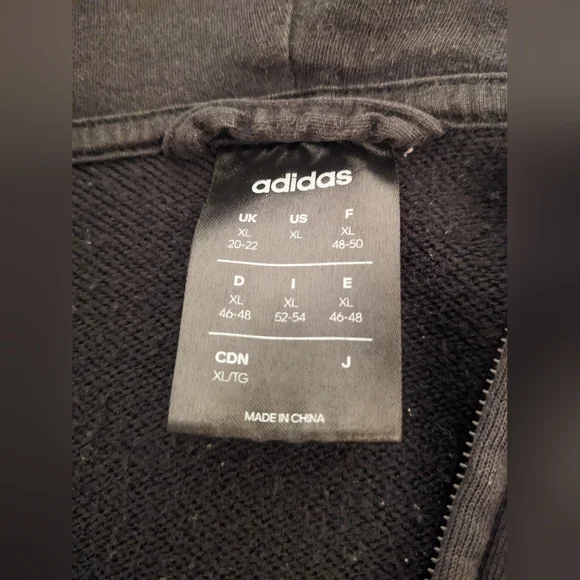 Adidas Black Zip-Up Hoodie - Picture 12 of 13